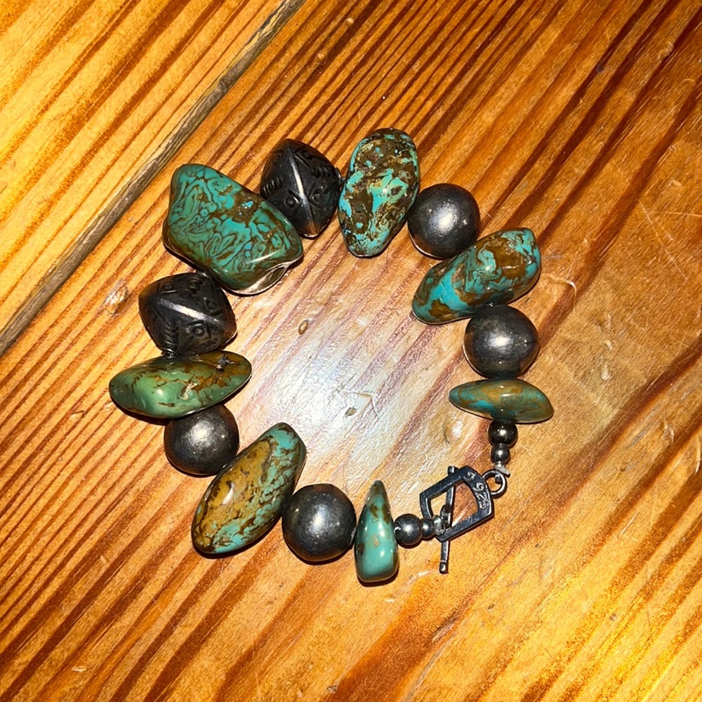 Turquoise & Silver Bracelet